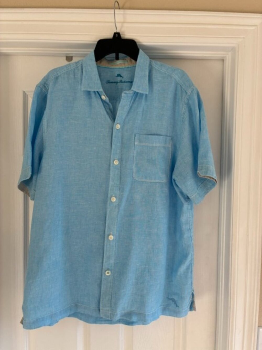 Tommy Bahama Paradise Breezer Linen Short-Sleeve Shirt, Large